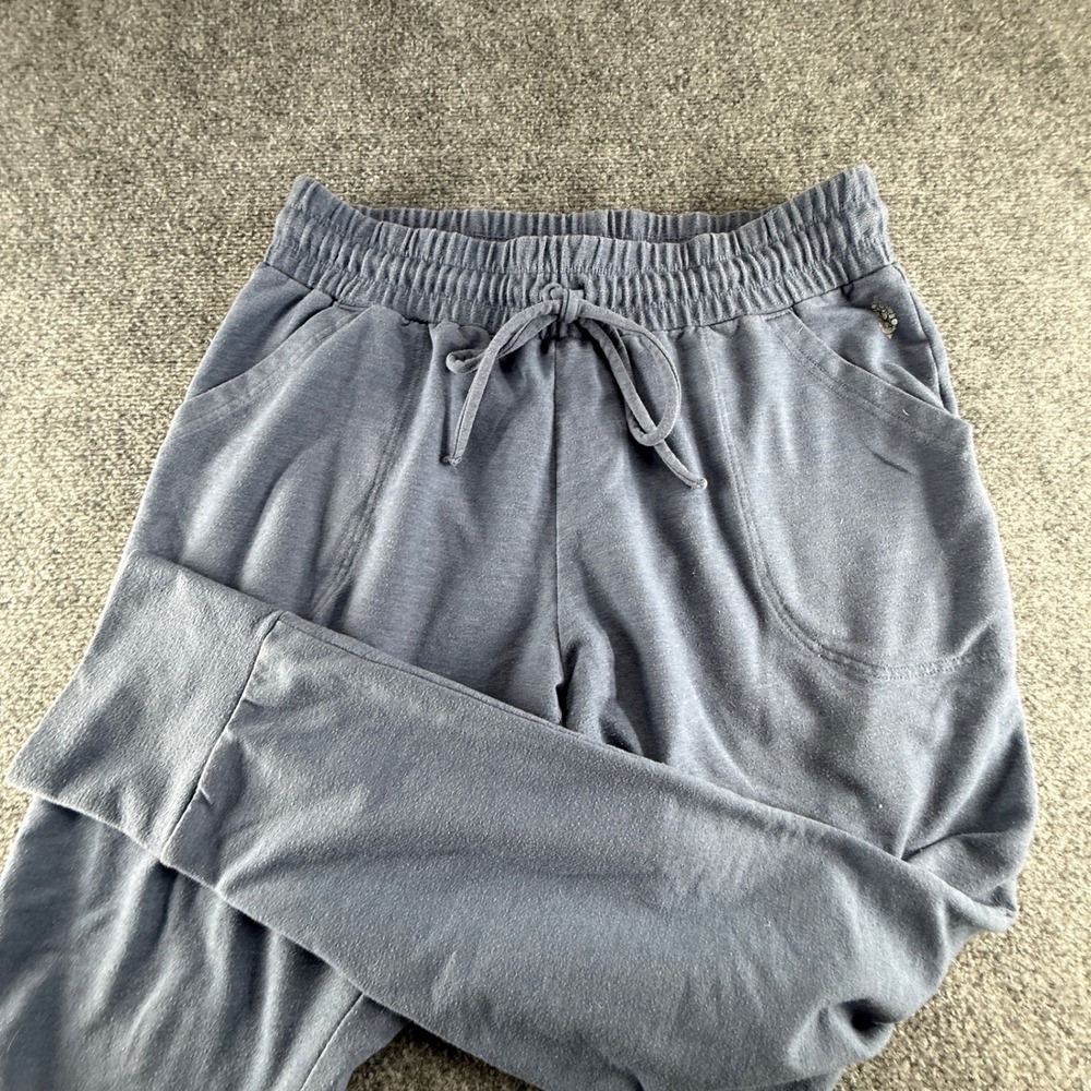 Free People Movement Blue Grey French Terry Joggers XL Drawstring Sweatpants